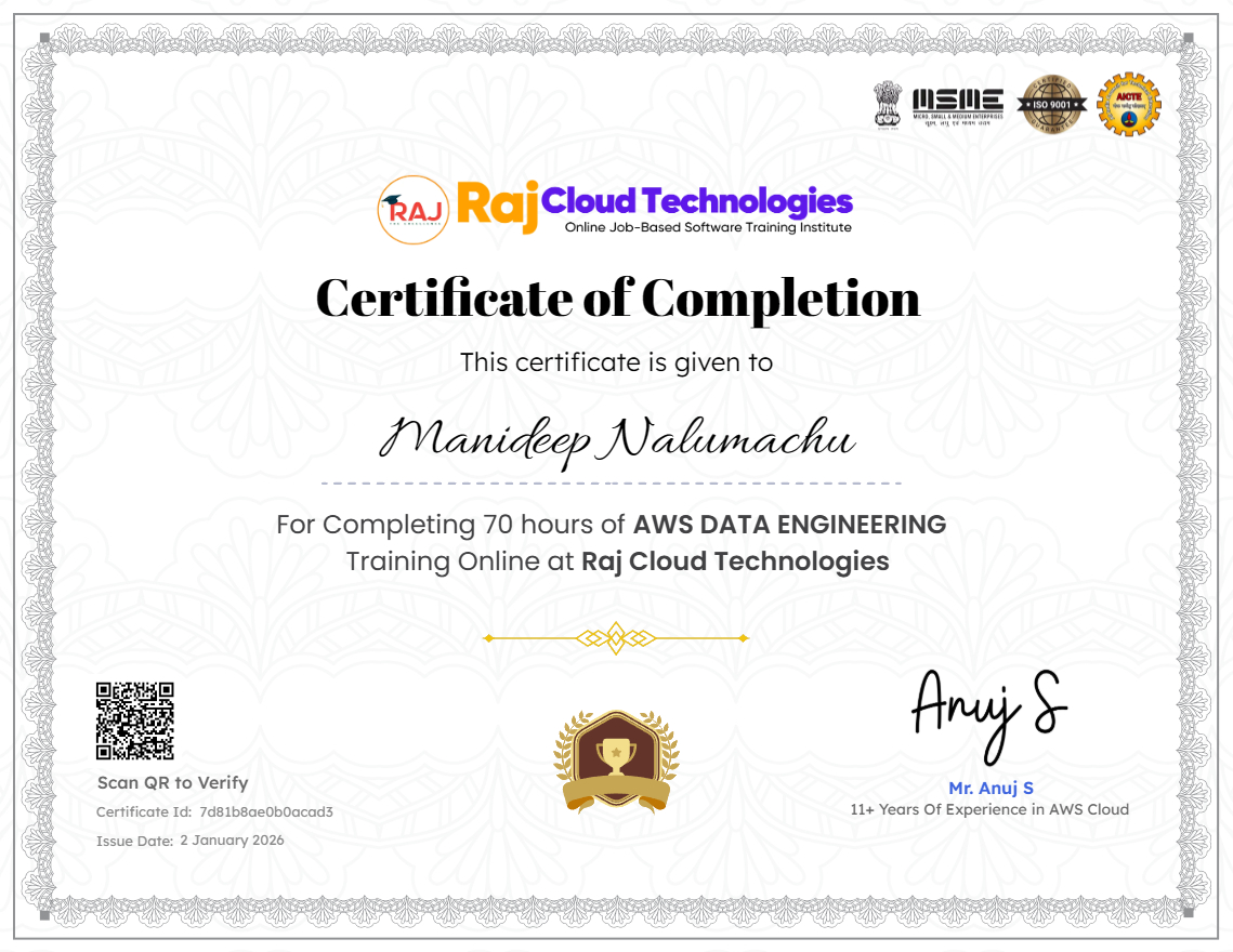 AWS Data Engineering - Self Paced